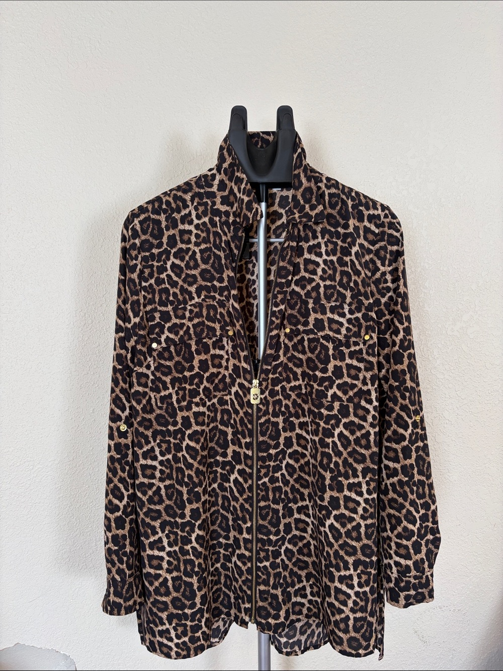 MICHAEL KORS Leopard Print Blouse